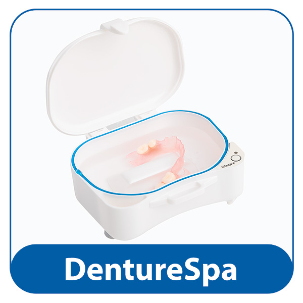 DentureSpa denture, spa, cleaner, holder, denture holder, denture cup, denture bath