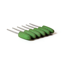 Green Silicone Polisher - 6-Pack Valplast, adjustment, polishing, trimming, chairside, adjusting